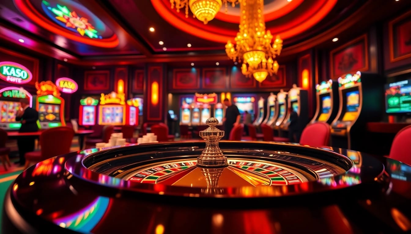 Gamblers enjoying the thrill of high-stakes betting at nhà cái jbo’s luxurious online casino.
