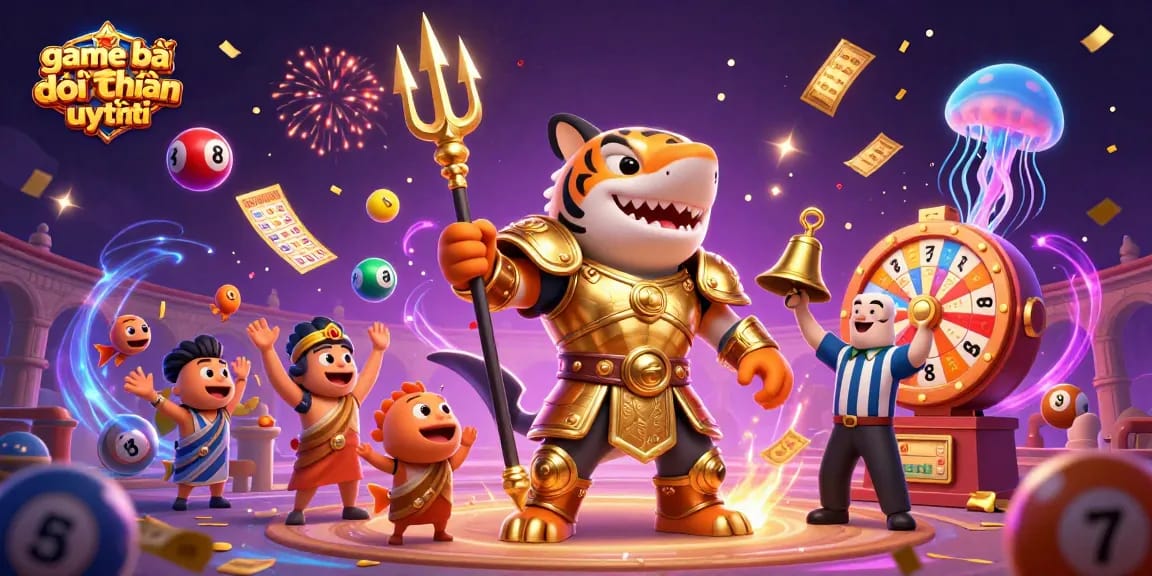 Experience game bài đổi thưởng uy tín with a vibrant underwater casino scene showcasing exciting gaming elements.