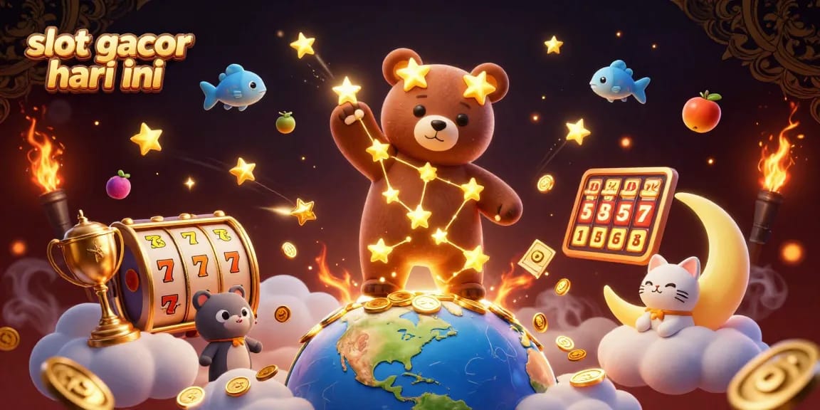 Experience the magic of slot gacor hari ini with vibrant characters and dynamic casino elements.