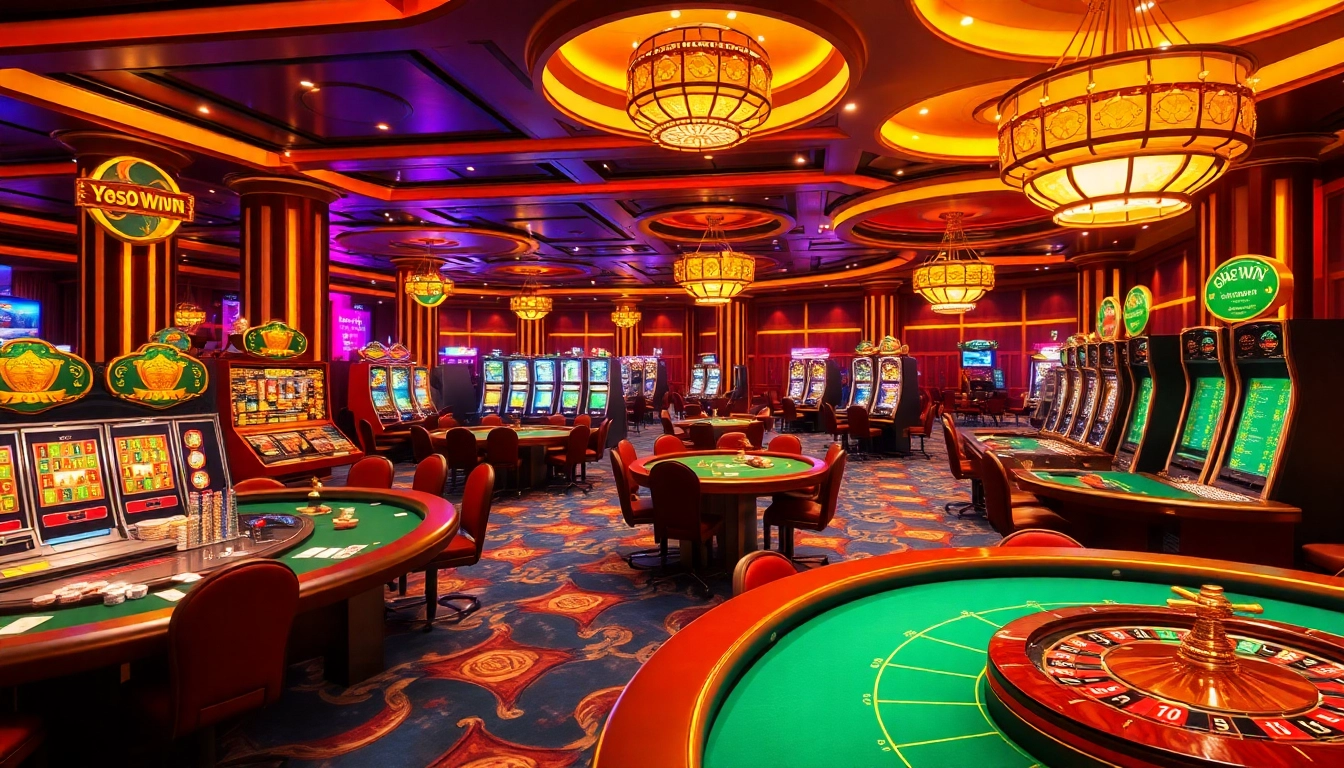 Gamble with excitement and professionalism at 3wwin.com, featuring vibrant casino tables and slot machines.