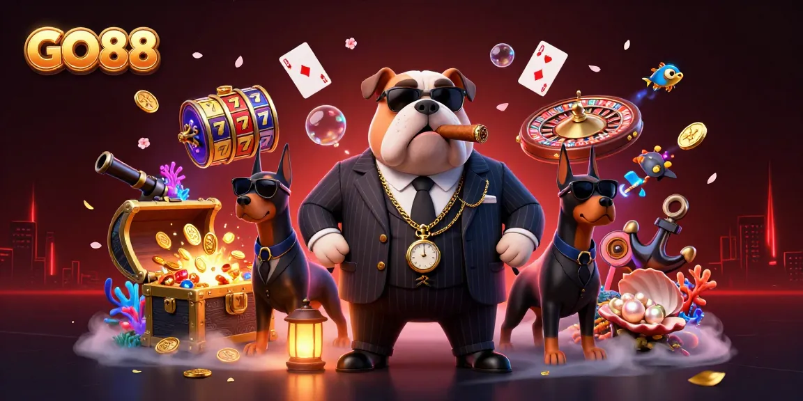 Join the excitement at GO88 with a vibrant scene featuring casino games and rich rewards.