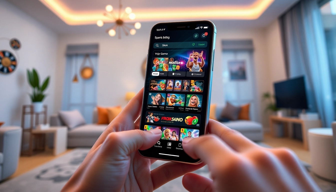 Engaging smartphone gaming experience at 98winwin.live, showcasing sports betting and slots.