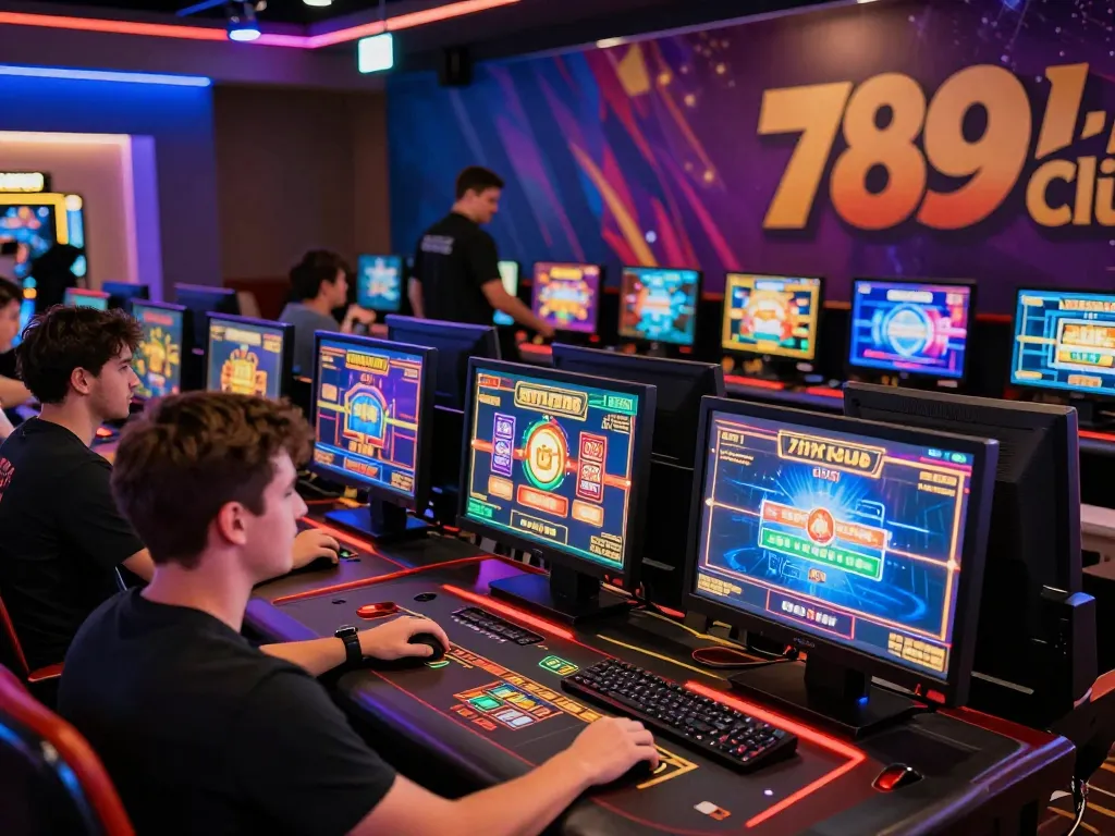 Exciting players immersed in games at the 789club online casino, showcasing vibrant gaming graphics and dynamic interactions.