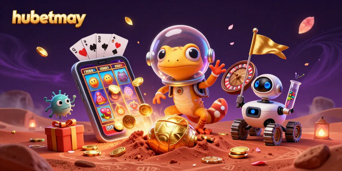 Experience gaming excitement with hubetmay as a Martian gecko finds a hidden casino.