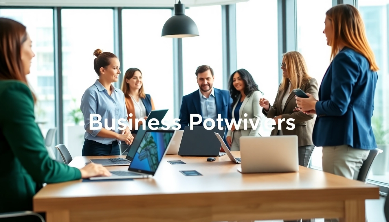 Discussing innovative business phone providers solutions in a modern office environment.