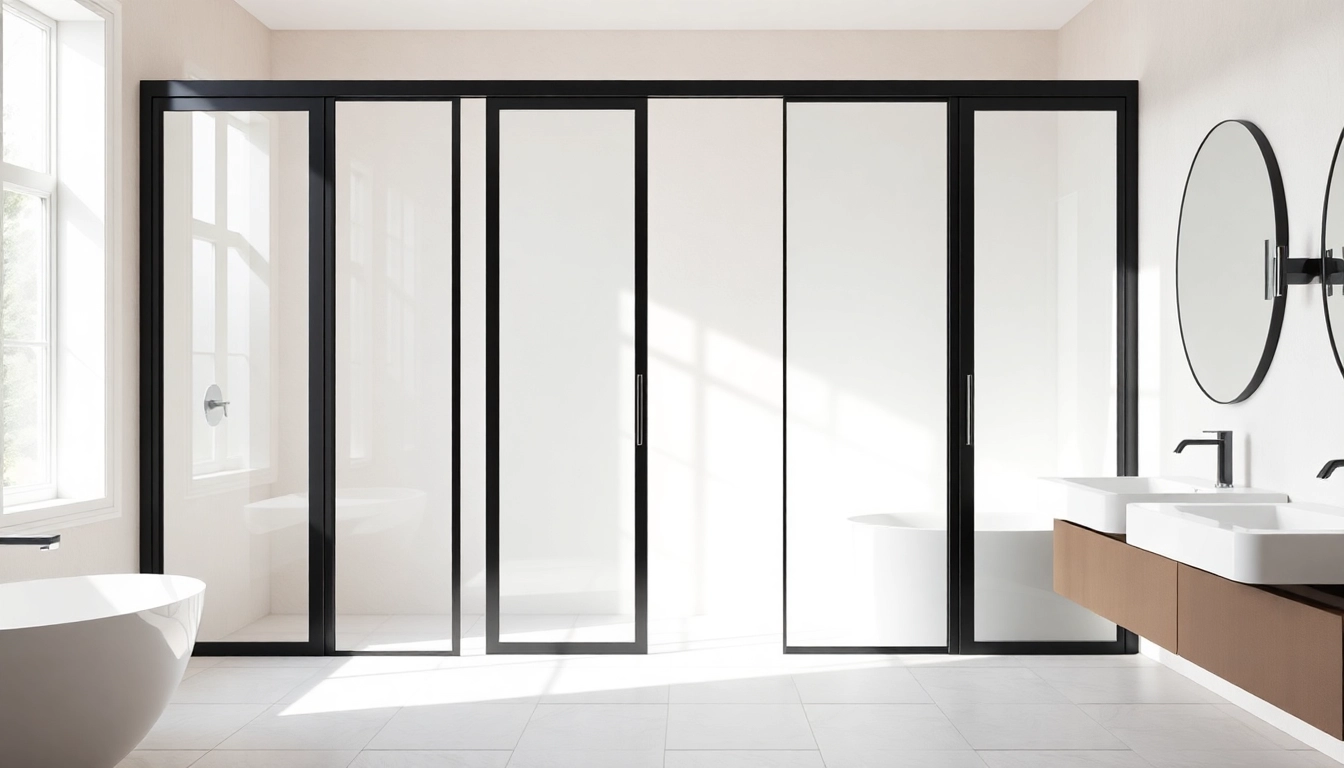 Elevate your bathroom with stunning black frame shower doors that blend modern elegance and function.