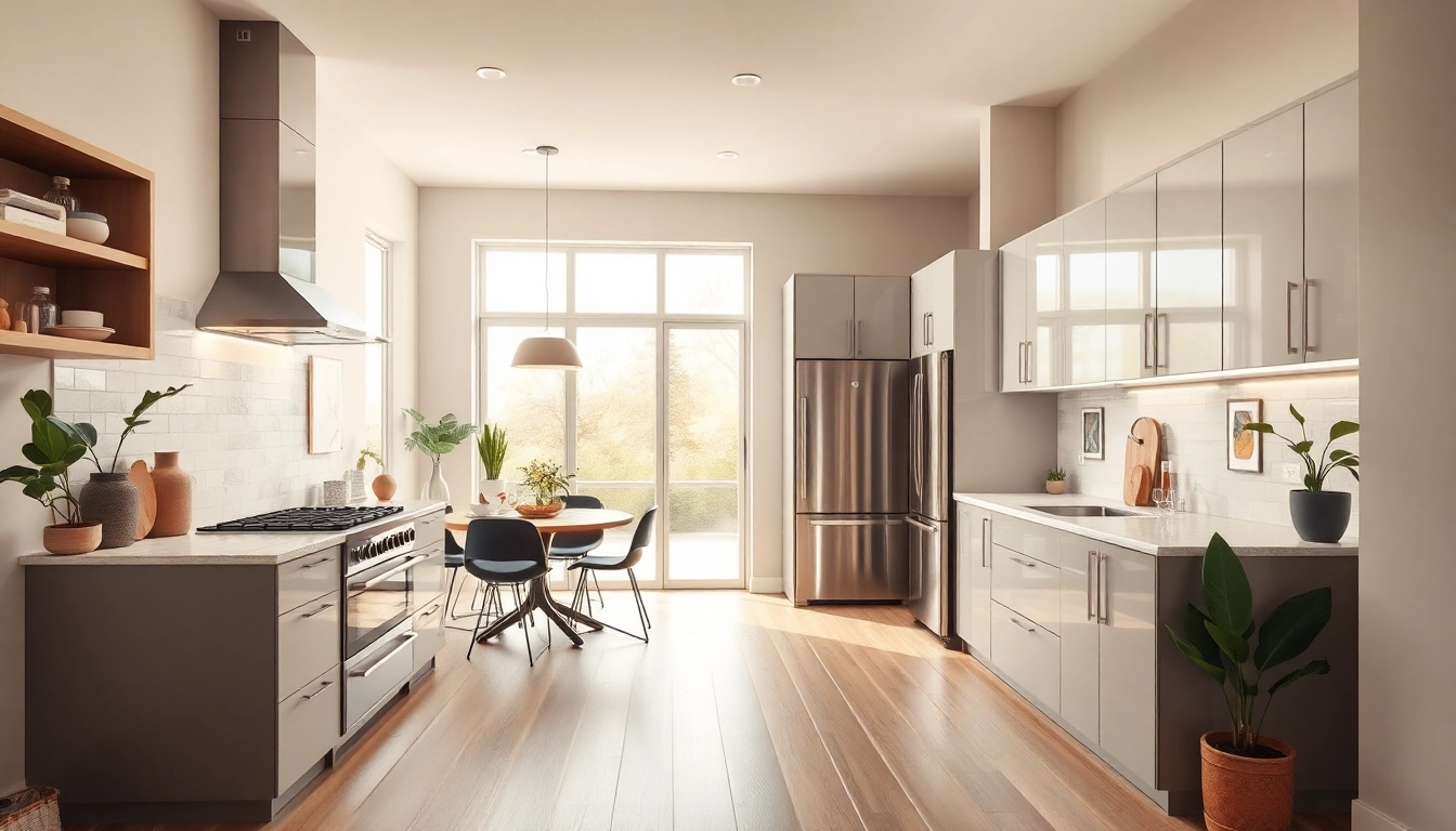 Transform your space with a kitchen remodel near me featuring contemporary design elements.