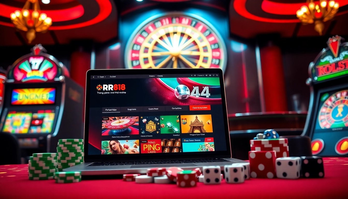 Experience the thrill of gambling at Trang game RR88 with an engaging online casino interface.