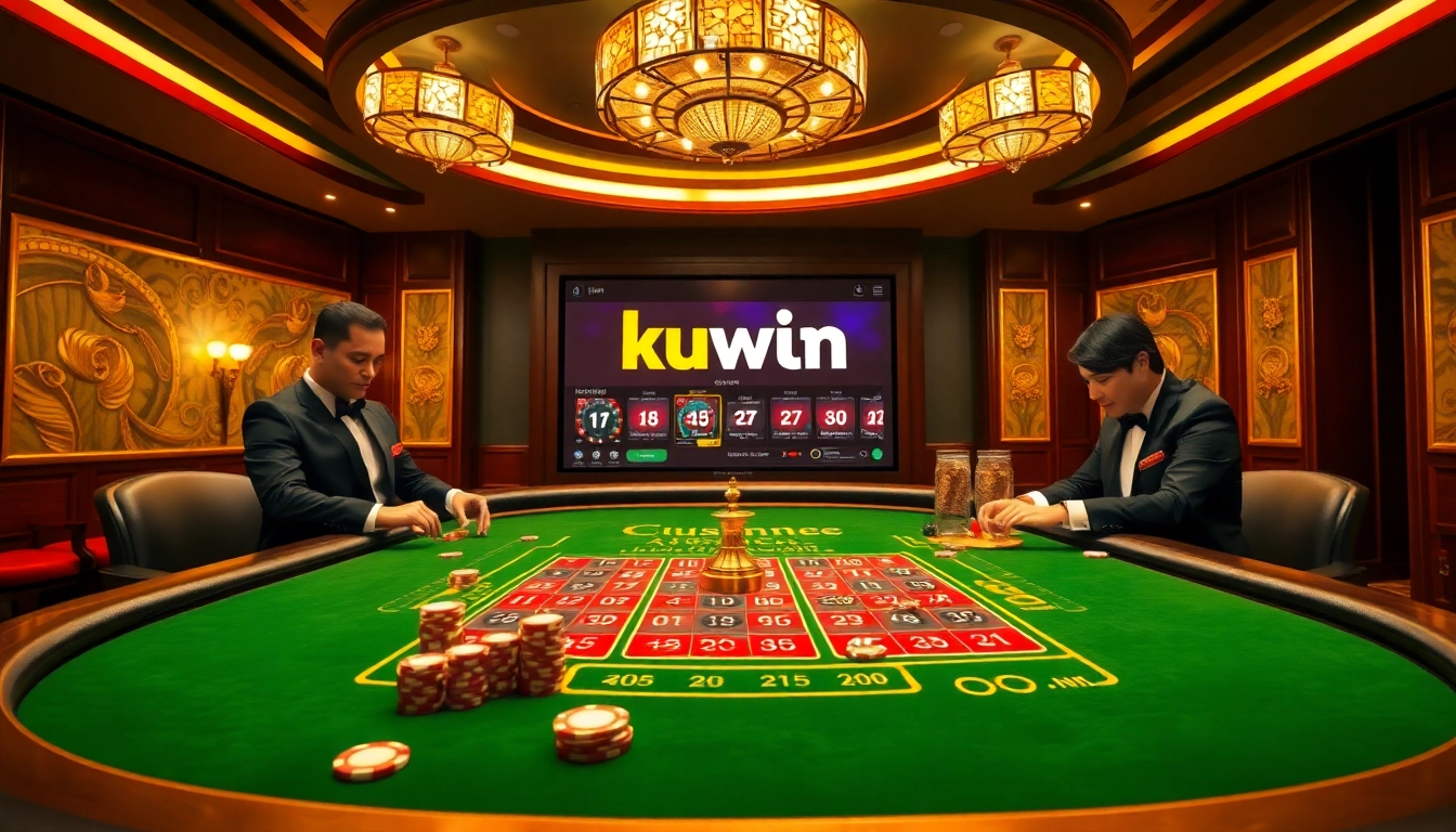 Kuwin.com reveals the excitement of blackjack with professional croupiers and vibrant betting options.
