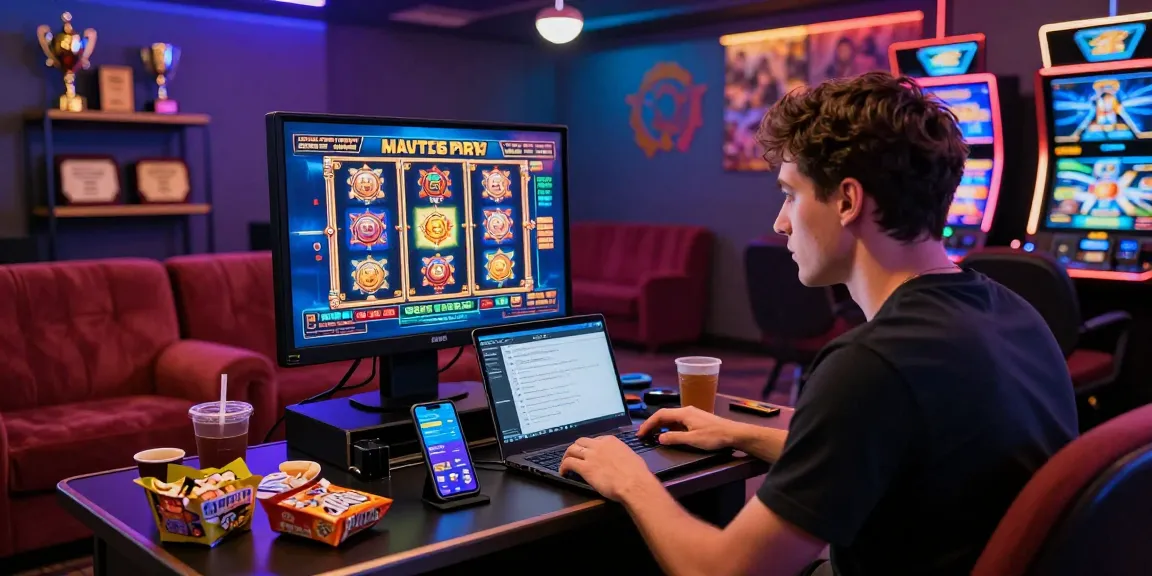 Player enjoying dynamic casino games at a stylish gaming station with credit card options