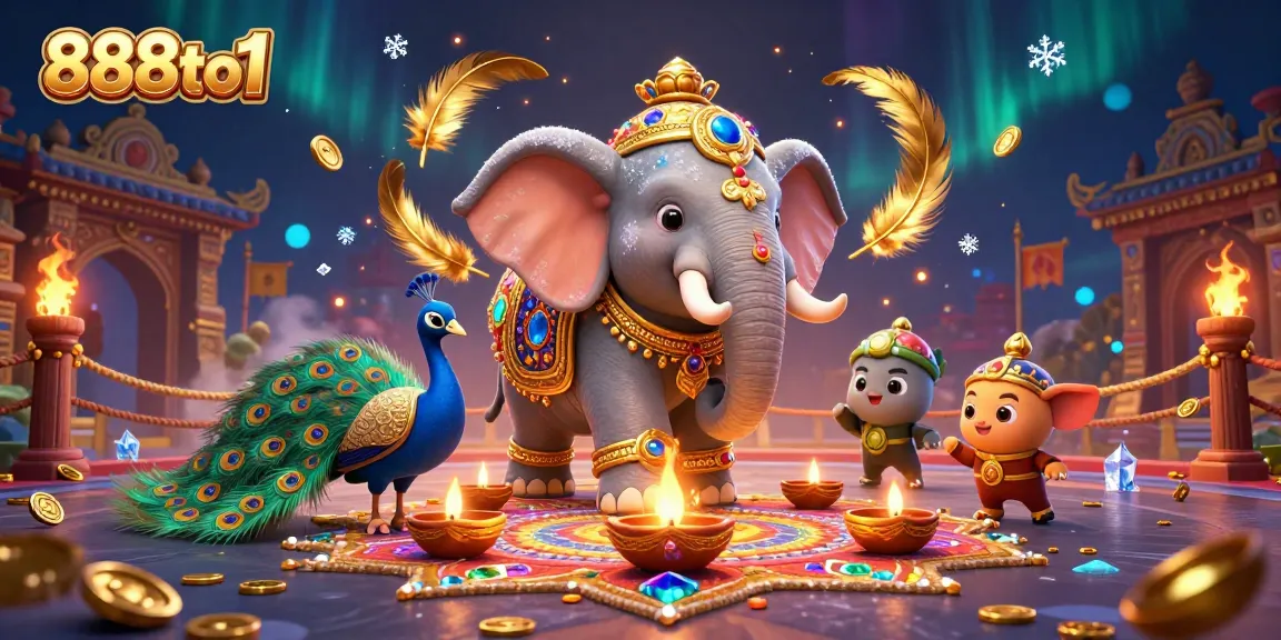 Experience thrilling gameplay at 888to1 with festive elements and rich decorations.