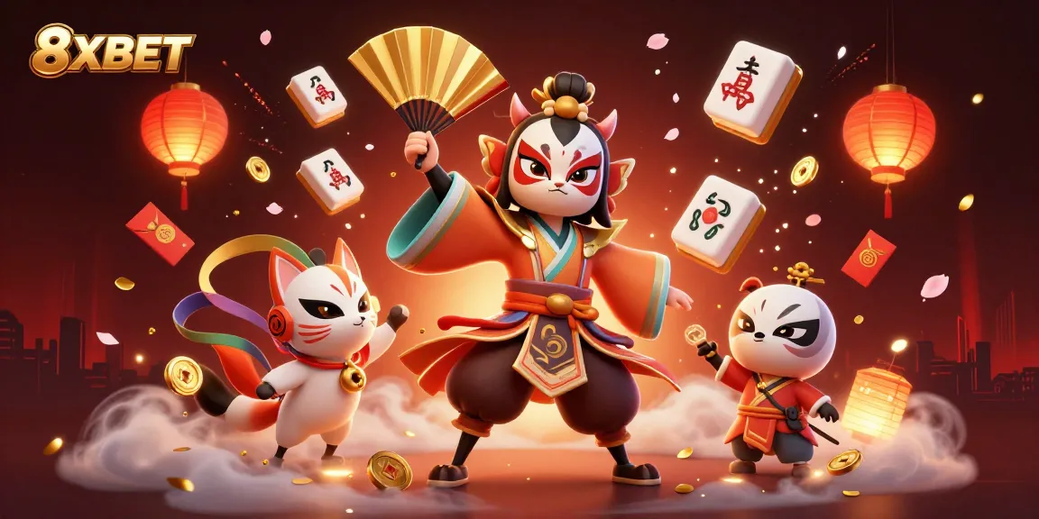 Engage with the vibrant atmosphere of 8XBET featuring dynamic casino elements and characters