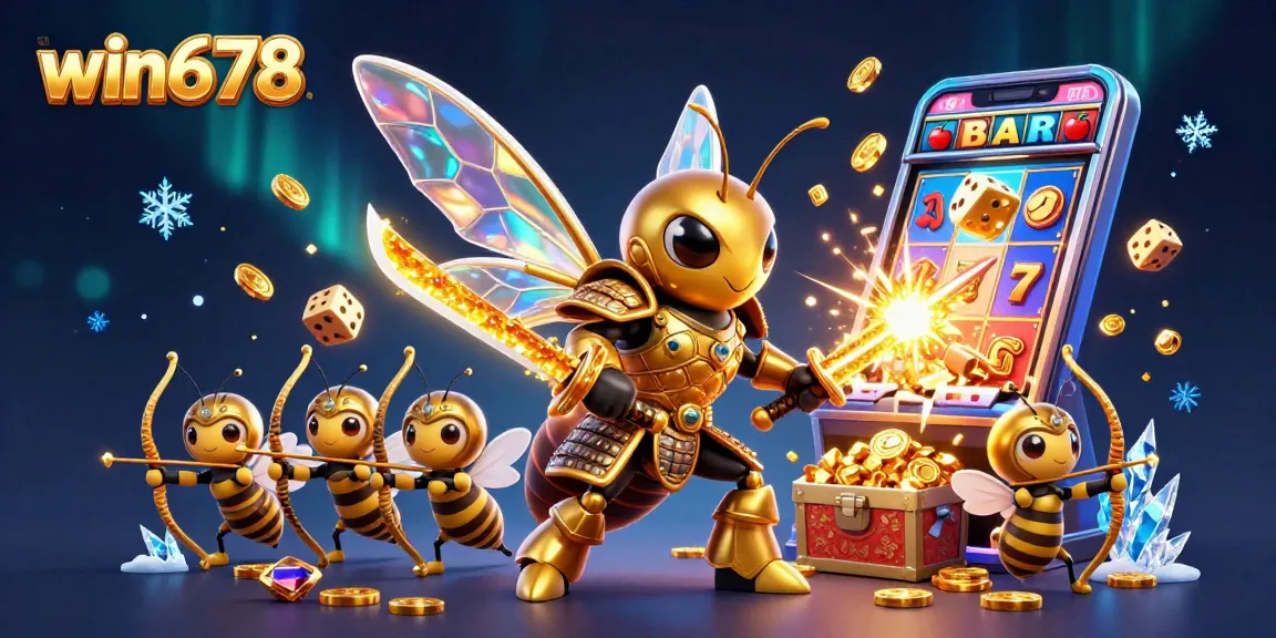 Spin the thrilling win678 slot machine, revealing explosive jackpots in a vibrant casino scene.